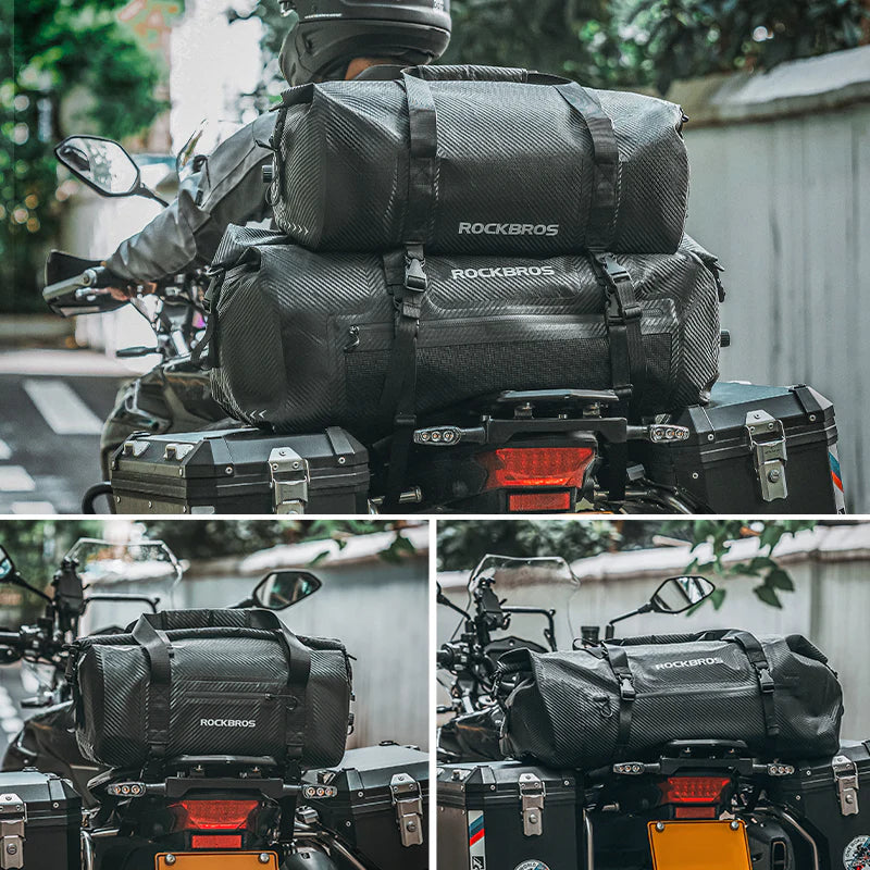 Motorcycle Rear Tail Bag Saddle Bag Luggage Storage Pannier Waterproof 50L (30140073001)